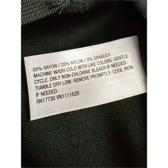 a new day black lat front black pant pull on no pockets Front Seam - Picture 5 of 7